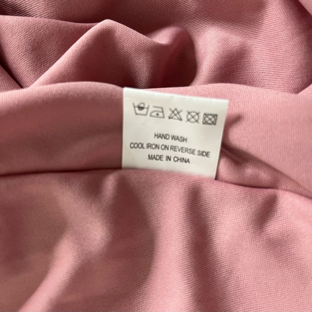 TFNC Dusty Rose Maxi Wrap Dress - Picture 9 of 11